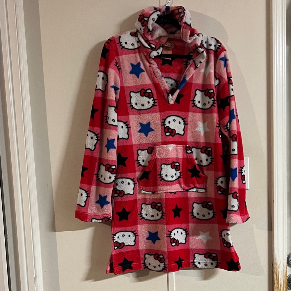 Hello Kitty Red and Blue Star Pajama Robe